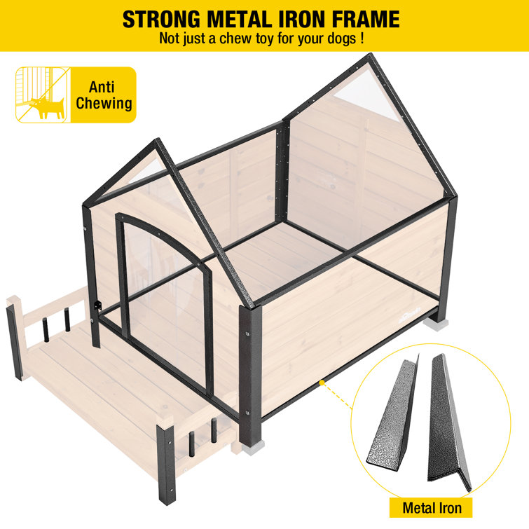 Metal insulated store dog house